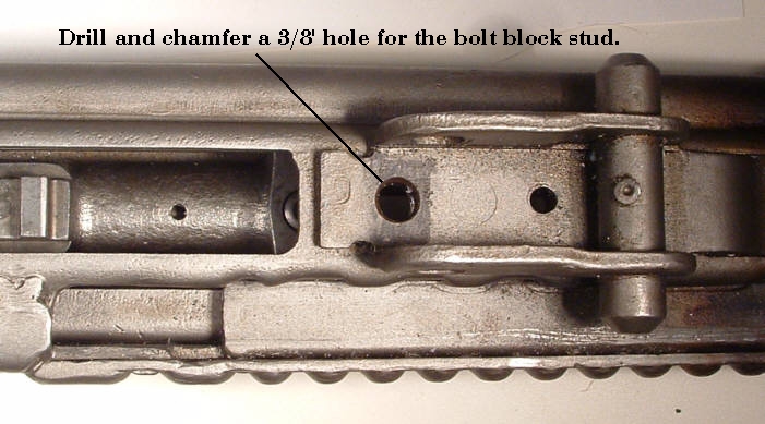 This is the hole for the bolt block stud.