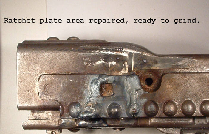 reconstructed ratchet plate.