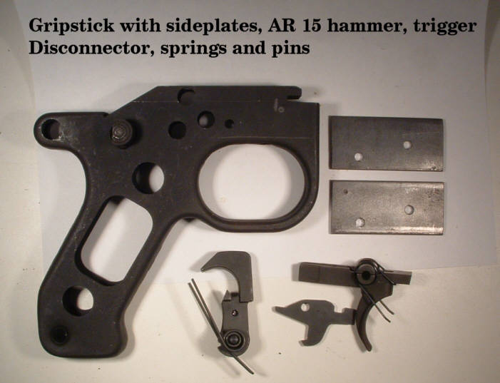 stock grip stick and AR 15 components