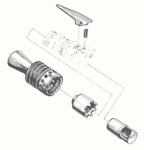 diagram of MG42 muzzle attachments